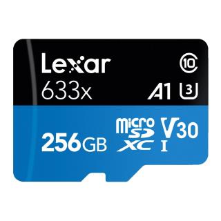 Karta pamięci Lexar microSDXC High-Performance 633x 256GB V30 UHS-I U3 A1 100/45MB/s