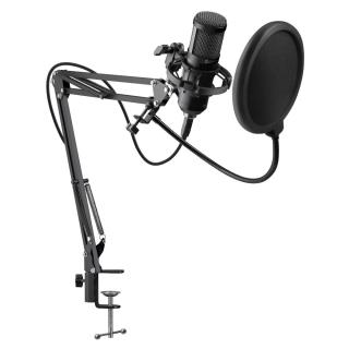 Mikrofon przewodowy Defender SPACE GMC 450 ze statywem STREAM strumieniowy USB