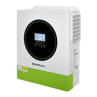 Inwerter solarny Qoltec hybrydowy Off-Grid 3500W | 100A | 24V | MPPT | BMS | opcja Wi-Fi | Sinus | Power Factor 1.0