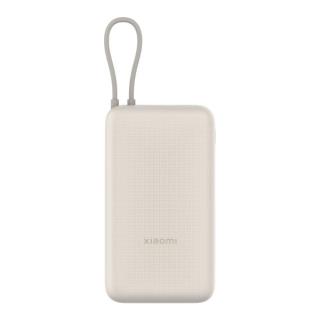 Powerbank Xiaomi 33W 20000mAh 2xUSB-C 1xUSB-A wbudowany kabel Tan