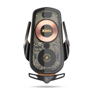 Uchwyt samochodowy Xblitz FX6 Exclusive, automatyczny, z funkcją bezprzewodowego ładowania