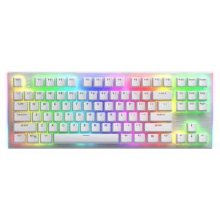Klawiatura przewodowa Hator GRAVITY X TKL HTK551 MECHANICZNA podświetlana RGB gaming  Aurum Orange Linear biała