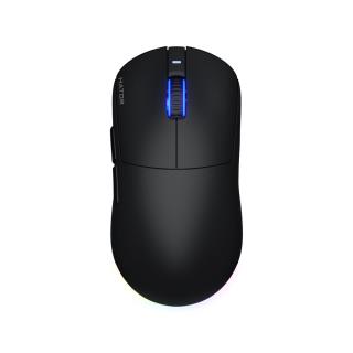 Mysz bezprzewodowa Hator QUASAR 3 HTM730 optyczna 12000dpi 2.4 GHz + Bluetooth AKUMULATOR 6 przycisków Gaming RGB PixArt PMW 3311 czarna