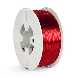 Filament do drukarek 3D Verbatim PET-G 1,75 mm 1kg czerwony transparentny