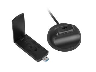 Karta sieciowa bezprzewodowa WIFI Lanberg USB 3.0 AX3000 Tri-band 2 wewnętrzne anteny
