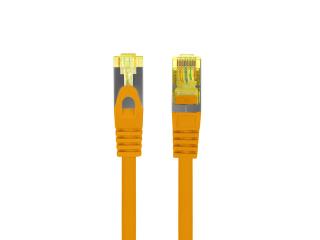 Patchcord Lanberg S/FTP kat.6A 15m LSZH CU fluke passed pomarańczowy