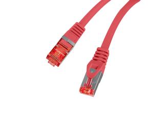 Patchcord Lanberg S/FTP kat.6 15m LSZH CU fluke passed czerwony