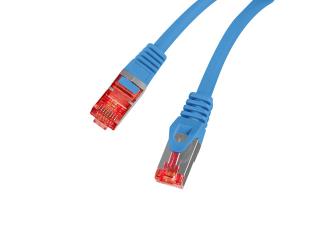 Patchcord Lanberg S/FTP kat.6 15m LSZH CU fluke passed niebieski