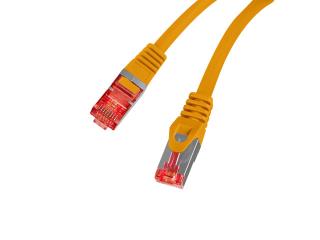 Patchcord Lanberg S/FTP kat.6 15m LSZH CU fluke passed pomarańczowy