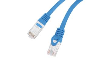 Patchcord Lanberg UTP kat.6 15m LSZH CU fluke passed niebieski