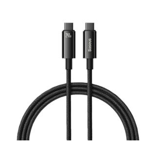 Kabel przewód USB-C PD 3.1 E-Marker 1m Baseus Tungsten Gold CAWJ040001 z obsługą szybkiego ładowania 240W