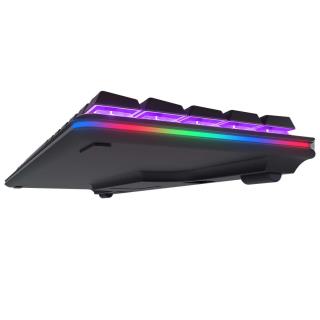 Klawiatura przewodowa Rampage REBEL-BLACKBS gamingowa mechaniczna Rainbow Light, niski profil