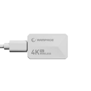 Mysz bezprzewodowa Rampage ZENITHPRO-WHITE 26000 DPI biała + odbiornik 4KHz BT 5.2