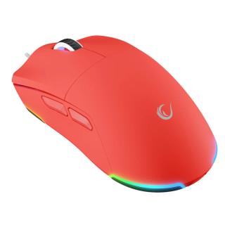 Mysz przewodowa Rampage BLINK-RED gamingowa, USB, 12800 DPI, RGB, sensor optyczny, czerwona