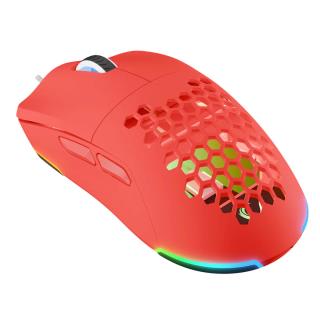 Mysz przewodowa Rampage BLINK-RED gamingowa, USB, 12800 DPI, RGB, sensor optyczny, czerwona