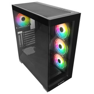 Obudowa Rampage Hydra V3 4x120mm wentylator, RGB, czarna