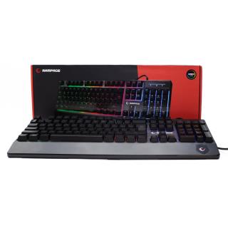 Klawiatura przewodowa Rampage KB-R34 gamingowa hybrydowa podświetlana Rainbow Light