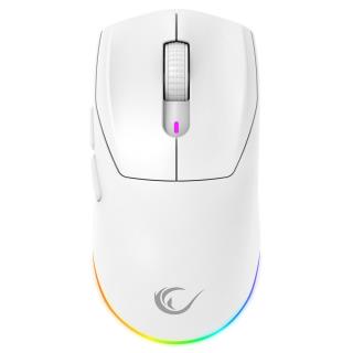 Mysz bezprzewodowa Rampage M5 Pro mysz bezprzewodowa 26000 DPI RGB LED 1K Hz biała