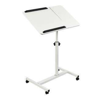 Biurko mobilne/stand na laptop Maclean MC-121 W, białe, regulacja wysokośc 59-89cm, max. 30kg