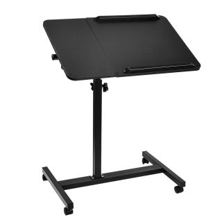 Biurko mobilne/stand na laptop Maclean MC-121 B, czarne, regulacja wysokośc 59-89cm, max. 30kg