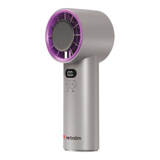 Wentylator ręczny Verbatim Cool 'n' Go Ice Touch szaro-fioletowy