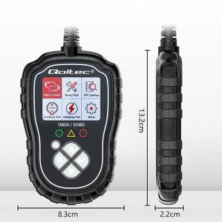 Tester cyfrowy Qoltec diagnostyczny ProLine | OBDII EOBD | 8V-25V | Dual system