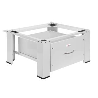 Podstawa pod pralkę / suszarkę z szufladą Maclean MC-117 W, max. obciążenie 150kg, biała