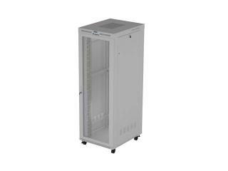 Szafa instalacyjna Rack stojąca 19" 47U 800x1000 Drzwi Perforowane szara Lanberg (flat pack) LCD V2