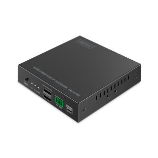 Przedłużacz/Extender światłowodowy DIGITUS KVM HDMI+USB 1.1 do 40km/300m 4K/60Hz, dodatkowy odbiornik do DS-55348