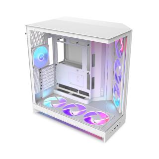 Obudowa NZXT H9 Flow RGB+ (2025) Midi Tower z oknem biała