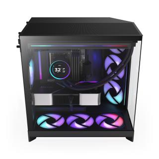 Obudowa NZXT H9 Flow RGB (2025) Midi Tower z oknem czarna