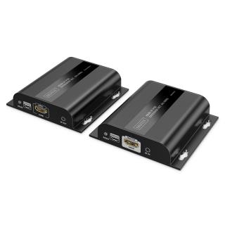 Przedłużacz/Extender DIGITUS HDMI 120/200m po kat.6 UTP/IP 4K/60Hz z PoE, max. 253 odbiorniki, (zestaw)