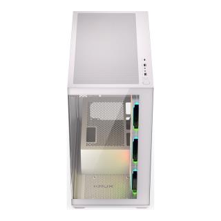 Obudowa KRUX Exo White ATX, z oknem, bez zasilacza, biała