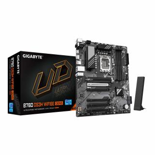 Płyta Gigabyte B760 DS3H WF6E GEN5 /B760/DDR5/SATA3/M.2/USB3.2/PCIe5.0/WiFi/BT/s.1700/ATX