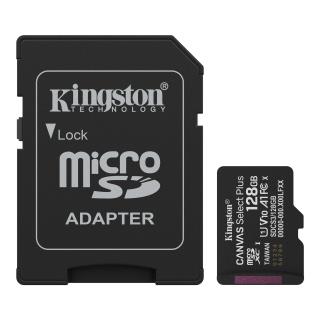 Karta pamięci Kingston microSDXC Canvas Select Plus 128GB C10 UHS-I/U1 A1 V10 + adapter