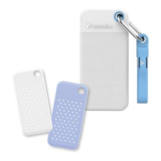 Dysk SSD zewnętrzny Verbatim Pocket 2TB USB-C 3.2 Gen 2 biały/niebieski