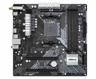Płyta ASRock B450M/AC R2.0 /AMD B450/DDR4/SATA3/M.2/USB3.0/PCIe3.0/WiFi/BT/AM4/mATX