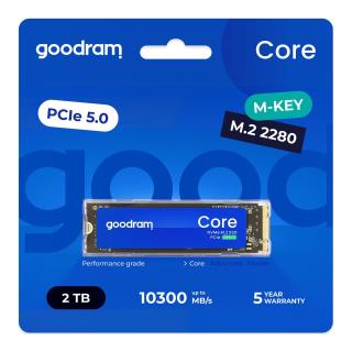 Dysk SSD GOODRAM CORE 2TB M.2 2280 PCIe Gen5x4 NVMe (10300/8700 MB/s)