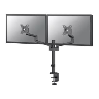 Uchwyt biurkowy na dwa monitory Neomounts DS60-425BL2 17"-27" max. 2x8kg max. VESA 100x100