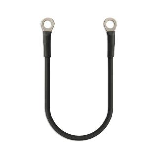 Kabel Qoltec przewód akumulatorowy z końcówkami konektorowymi M8 | Kabel z oczkiem 8mm | 20cm | Czarny