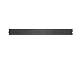Półka wysuwana do szaf Rack 19" Lanberg czarna 1U/445x500mm udźwig do 35kg, montaż 4 punktowy