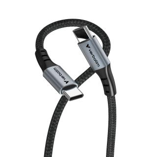 Kabel Verbatim USB-C(M) - USB-C(M) 1,2m, 100W, PD, czarny