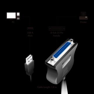 Adapter USB LogiLink UA0054A USB > D-Sub 25-pin