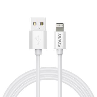 Kabel USB-A do Lightning SAVIO CL-193 2m