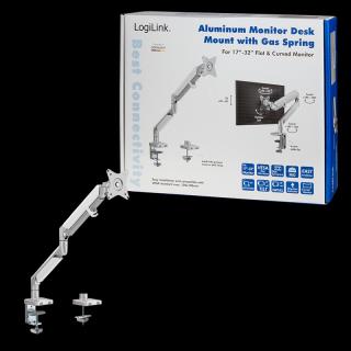 Uchwyt do monitora LCD/LED LogiLink aluminiowy, VESA 100x100, 13-32"