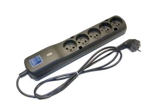 Listwa zasilająca Lestar LV-530W 5W 2,5m czarna