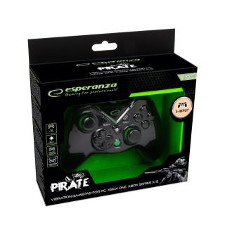 Gamepad Esperanza EGG114K PC/XBOX ONE/XBOX Series X/S USB Pirate czarny
