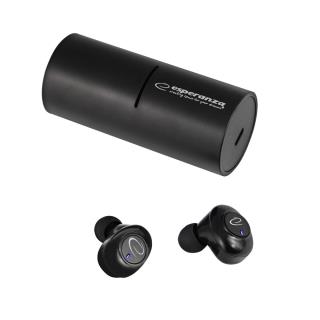 Słuchawki z mikrofonem Esperanza TWS LAUREL EH227K bluetooth douszne