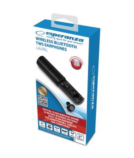 Słuchawki z mikrofonem Esperanza TWS LAUREL EH227K bluetooth douszne