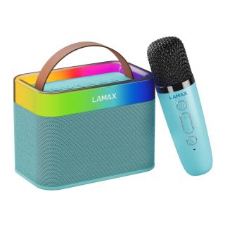 Głośnik przenośny dla dzieci LAMAX KaraokeKid1 Blue LED Bluetooth 5.3